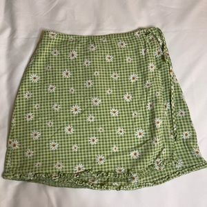 Wrap mini skirt